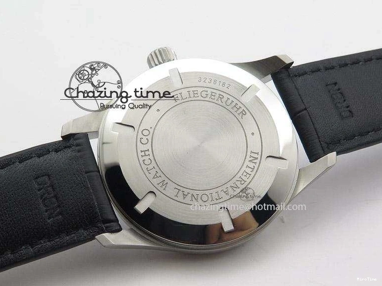 MIROTIME 1221 Mark XVI 1:1 Best Edition MK Maker SS Black Dial A2892 On Black Leather Strap Chic 7371